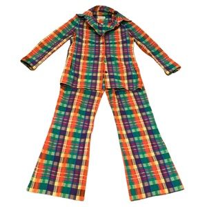 1970’s Jonathan Logan rainbow leisure suit size 14
